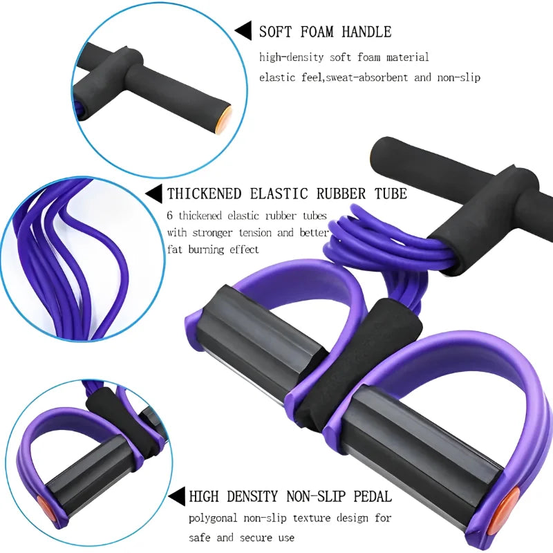 Yoga Abdominal Strengthening Elastic Band Tension Rope