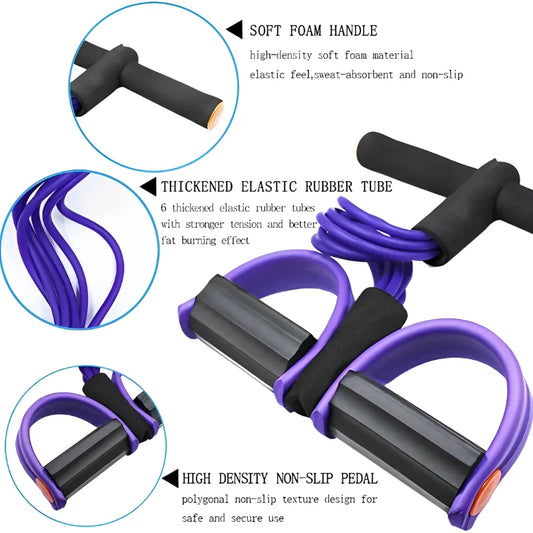 Yoga Abdominal Strengthening Elastic Band Tension Rope