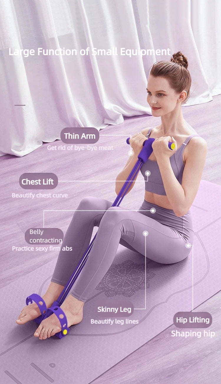 Yoga Abdominal Strengthening Elastic Band Tension Rope