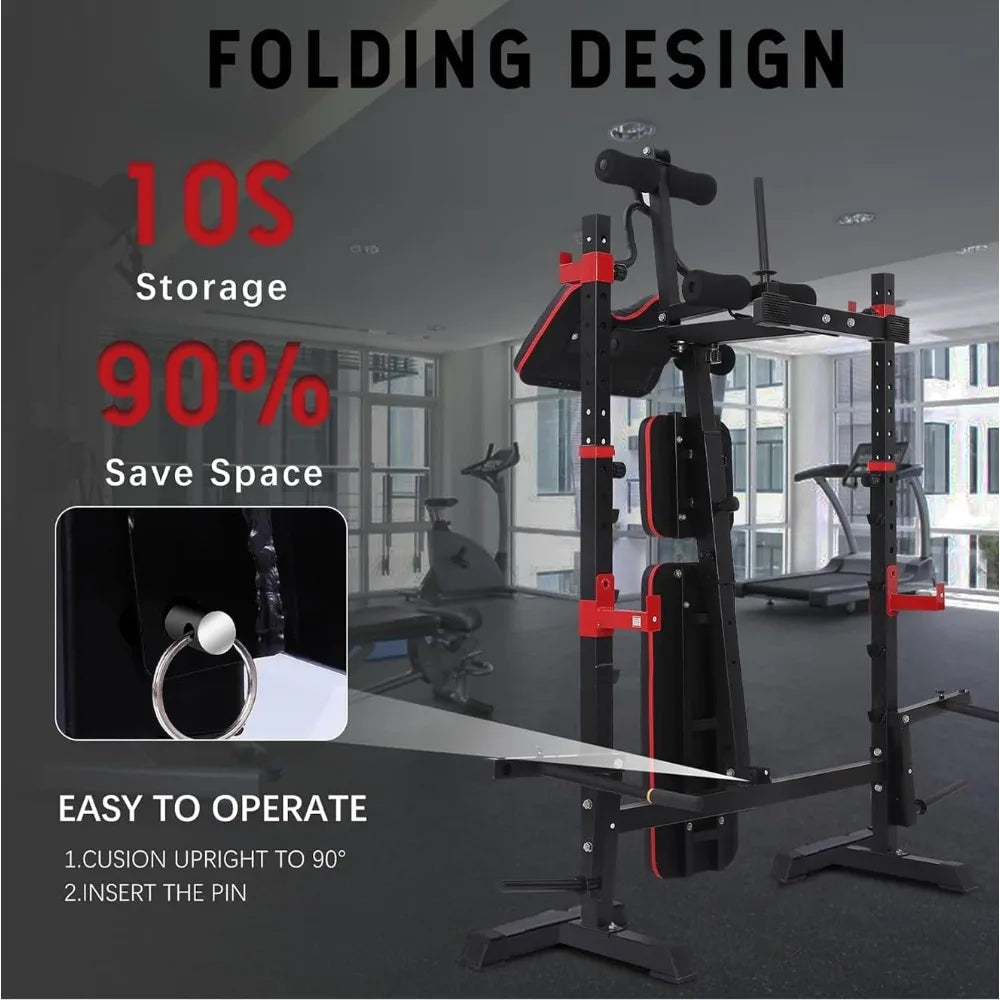 1500LBS 6 in 1 Weight Bench Set
